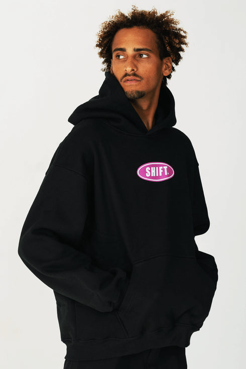Heavy Oversized Hoodie Shift Black